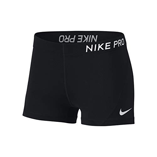 Nike 889577, Pantalones Cortos de Deporte para Mujer, Negro (Black/White), XL