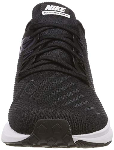 Nike Air Zoom Structure 22, Zapatillas de Correr Mujer, Negro (Black/White/Gridiron 002), 43 EU