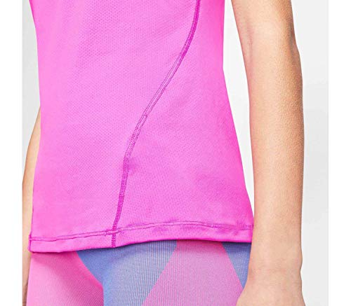 NIKE AO9951-623 Pantalón Corto Deportivo para Mujer, Active Fuchsia/White, Talla: S