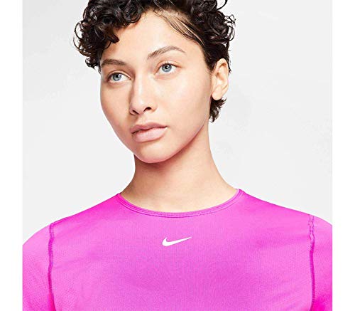 NIKE AO9951-623 Pantalón Corto Deportivo para Mujer, Active Fuchsia/White, Talla: S