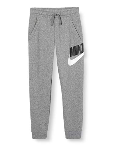 NIKE B NSW Club + Hbr Pant Pantalones de Deporte, Niños, Carbon Heather/Smoke Grey, XS
