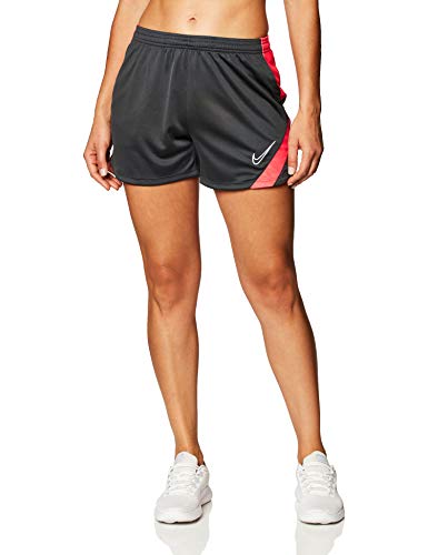 NIKE BV6938-068 W Nk Dry Acdpr Short KP Pantalón Corto Deportivo para Mujer, Anthracite/Bright Crimson/White, Talla: XS