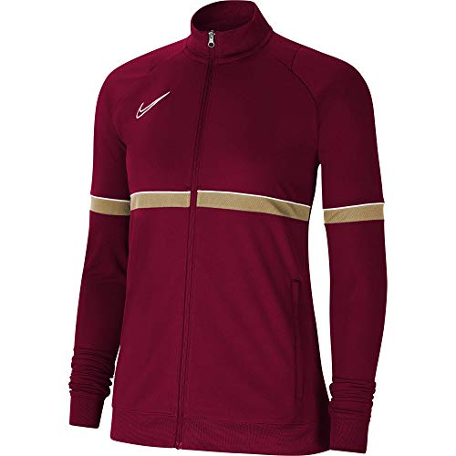 NIKE Chaqueta para mujer Academy 21 Track Jacket, Mujer, CV2677-677, rojo/blanco/dorado/blanco, medium