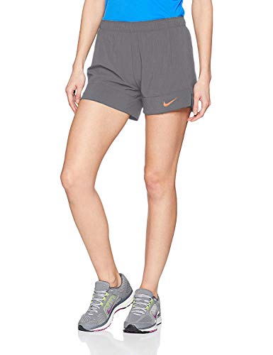 NIKE Dri-fit Flex 2 en 1 - Pantalones Cortos para Mujer, Mujer, Pantalones Cortos de Entrenamiento, 891939-027, Atmosphere Pulse - Gafas de Sol, Color Gris, Blanco y Negro, Extra-Small