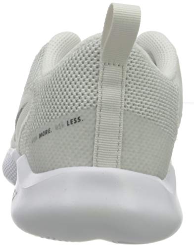Nike Flex Experience RN 10, Running Shoe Mujer, White/Metallic Silver-Platinum Tint-Light Smoke Grey, 42 EU