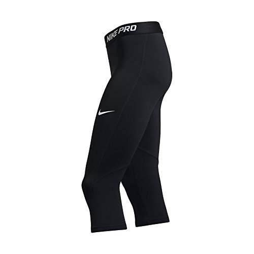 NIKE G NP Cl Cpri Mallas Pirata, niñas, Negro (Black/White), XL