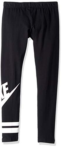 Nike G NSW LGGNG Favorite GX3 Mallas, Niñas, Negro (Black/White), XL