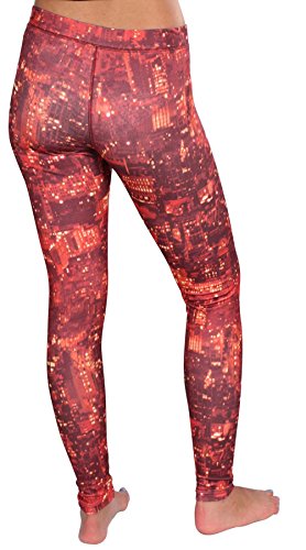 NIKE Jogging Sportswear RU City Print Leggings - Pantalones Deportivos para Mujer, Color Rojo, Talla L