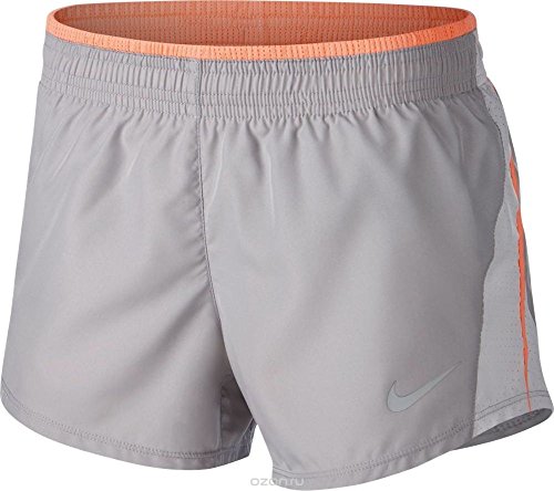 NIKE Pantalones Cortos para Mujer W Nk 10k-895863, Mujer, Pantalones Cortos, 895863, Gris (Atmosphere Grey/Vast Grey/Crimson Pulse/Wolf Grey), Medium