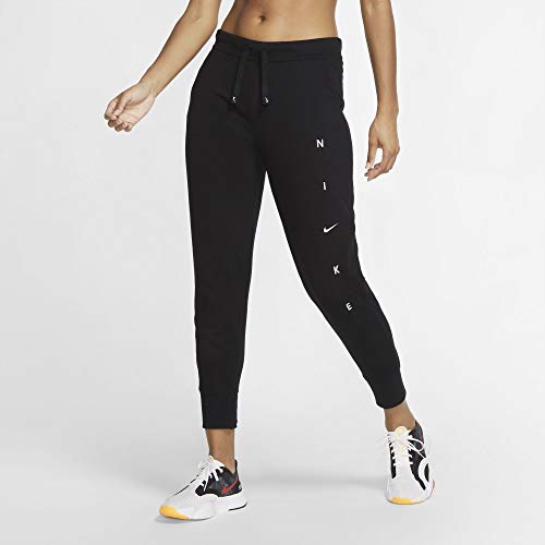 NIKE Pantalones de Forro Polar para Mujer Dry Get Fit G Blanco/Negro XL