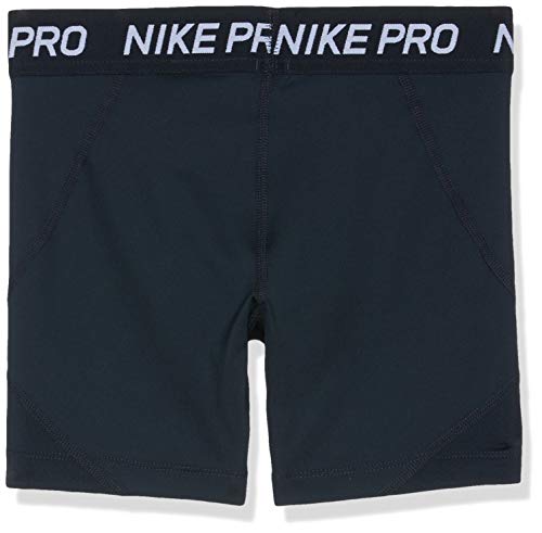 NIKE Pro Boy Short Pantalones Cortos, Niñas, Negro (Black/Black/Black/White), M (137-146 CM)