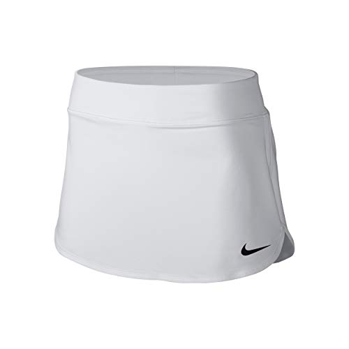Nike Pure, Falda de Tenis para Mujer, Blanco (White/ Black), XL