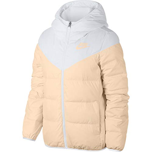 NIKE Sportswear Chaqueta, Mujer, Blanco/Guava Ice/Guava Ice, XS