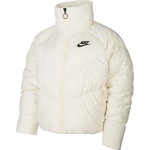 NIKE Sportswear Chaqueta, Mujer, Pale Ivory/Black, L