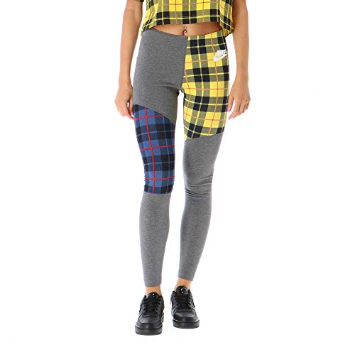 NIKE Sportswear Leggins, Mujer, Charcoal Heathr/White, S