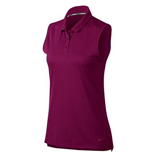 NIKE W Nk Dry Polo SL Polo, Mujer, True Berry/True Berry, XS