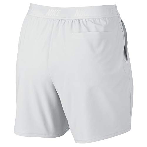 NIKE W Nk FLX Wvn Pantalón Corto, Mujer, Blanco (White/FLT Silver), M
