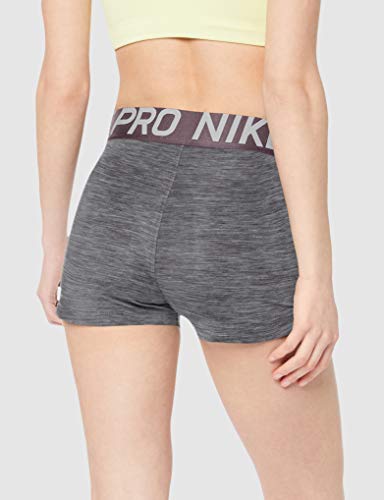 NIKE W NP Intertwist 2 3inch Short Pantalones Cortos de Deporte, Mujer, Oil Grey/htr/(Thunder Grey), 2XL