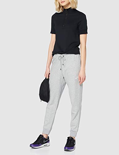 NIKE W NSW Essntl Pant Tight FLC Pantalones de Vellón, Mujer, Gris (Dk Grey Heather/White), 2XL