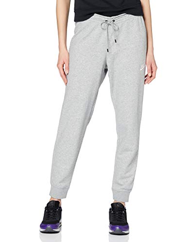 NIKE W NSW Essntl Pant Tight FLC Pantalones de Vellón, Mujer, Gris (Dk Grey Heather/White), 2XL