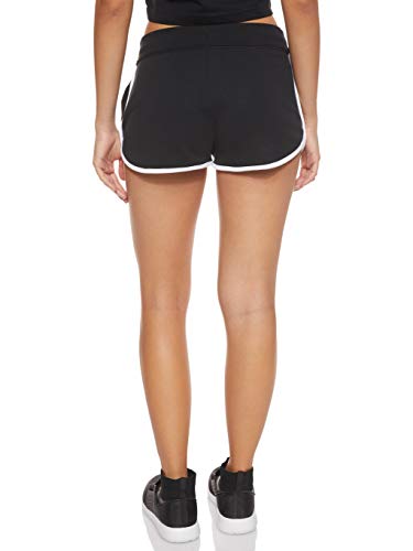 NIKE W NSW HRTG Short FLC Pantalones Cortos de Deporte, Mujer, Black/White/White, L