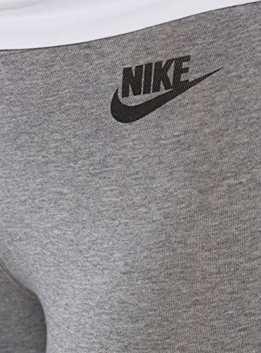 NIKE W NSW Leg A See LGGNG JDI Mallas, Mujer, Gris (Carbon Heather/Black), L