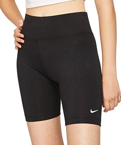NIKE W NSW Legasee Bike Short Sport Shorts, Mujer, Black/Black/(White), L