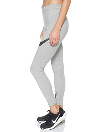 NIKE W NSW Legasee Lggng Swoosh Pantalones de Deporte, Mujer, dk Grey Heather/(Black), 2XL