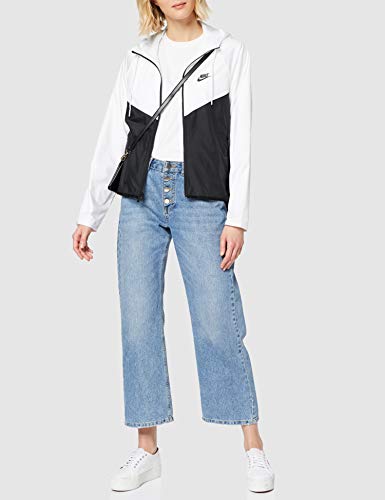NIKE W NSW WR Jkt Chaqueta de Deporte, Mujer, White/Black/(Black), M