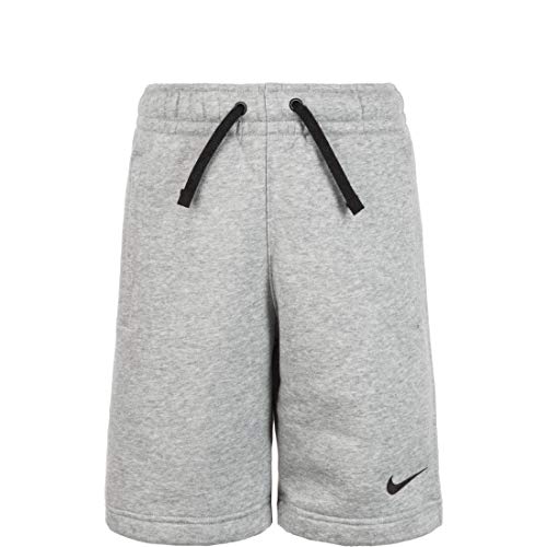 NIKE Y FLC TM CLUB19 Pantalones Cortos de Deporte, Unisex niños, dk Grey Heather/Dark Steel Grey/Black/(Black), XS