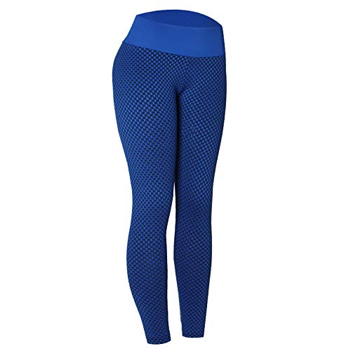 nlgzklsh 2021 Mujeres Deporte Yoga Pantalones Ajustados Leggings De Cintura Alta Con Textura Fruncida Culos Levantamiento Anti Celulitis Entrenamiento Medias