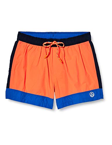 NORTH SAILS Volley W/Contrast Pantalones Cortos, Multicolor (Combo 1 C001), XXX-Large (Talla del Fabricante: 42) para Hombre