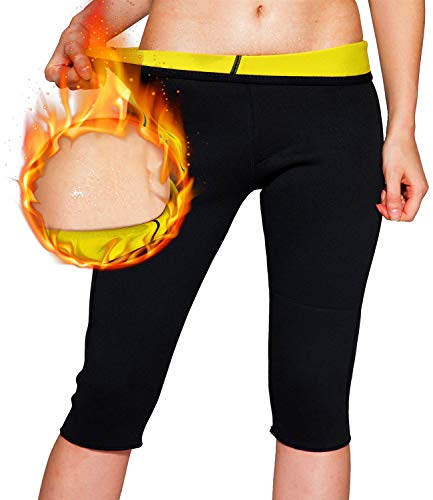 Litthing Pantalones para Neopreno Mujer Deportivos Pantalones Sauna Pantalón de Sudoración Pantalón Quema Grasa Mallas Termicos de Neopreno 