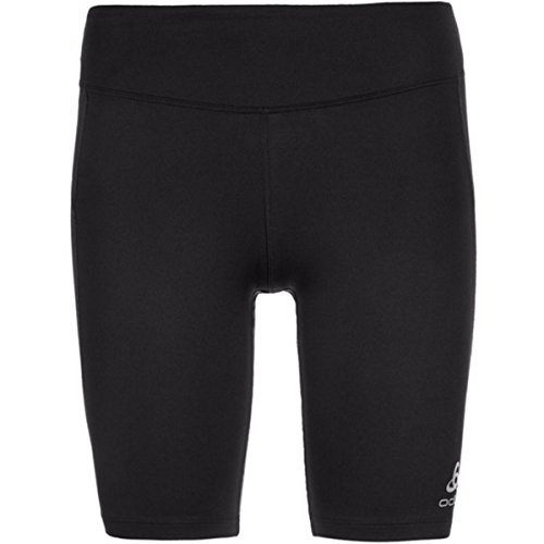 Odlo Pantalones Cortos de Running Malla, para Mujer, Mujer, Color Negro, tamaño Extra-Small
