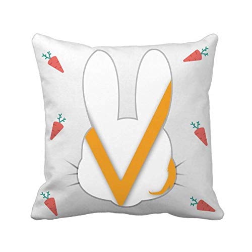 OFFbb-USA - Funda cuadrada con diseño de conejo enemigo