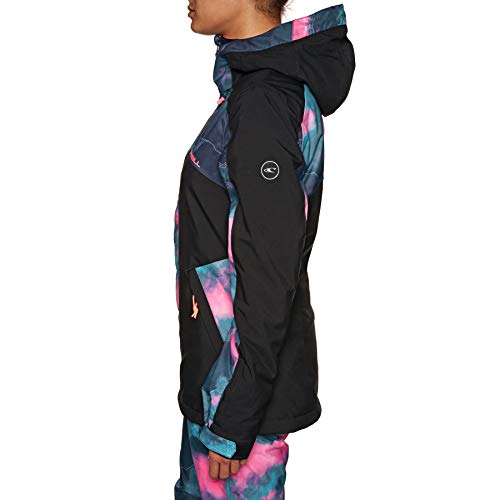 O'NEILL Snowboard Jacke Allure Jacket Chaquetas, Mujer, Azul/Rosa-Morado, Extra-Small