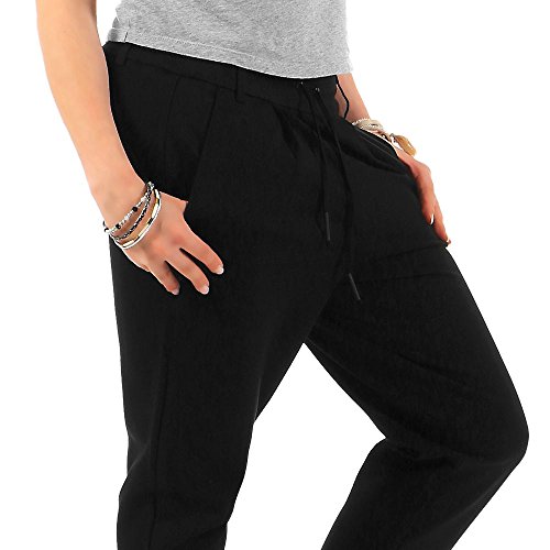 Only 15115847 - Pantalones Mujer, Negro (Black), W36/L30