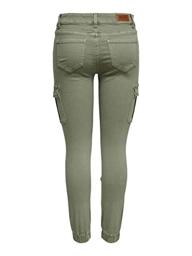 Only 15170889 Pantalones, Verde (Oil Green Oil Green), Talla Única (Talla del Fabricante: 34) para Mujer