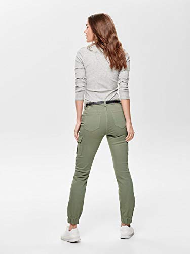 Only 15170889 Pantalones, Verde (Oil Green Oil Green), Talla Única (Talla del Fabricante: 34) para Mujer