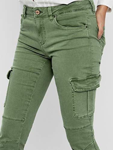 Only 15170889 Pantalones, Verde (Oil Green Oil Green), Talla Única (Talla del Fabricante: 40) para Mujer