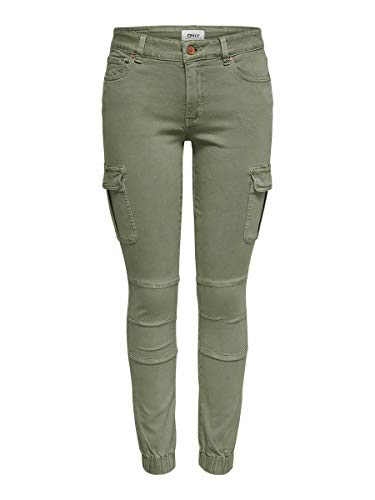 Only 15170889 Pantalones, Verde (Oil Green Oil Green), Talla Única (Talla del Fabricante: 40) para Mujer