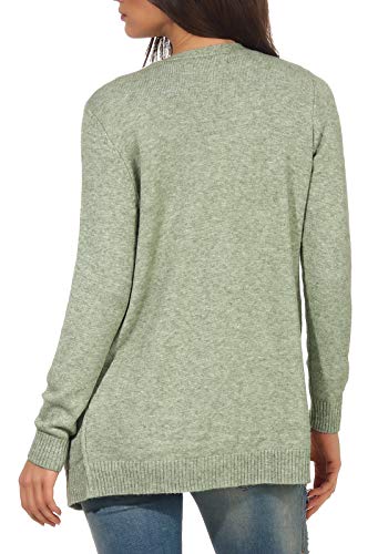 Only 15174274 Chaqueta Punto, Verde (Basil Detail: W. Melange), 40 (Talla del Fabricante: Medium) para Mujer