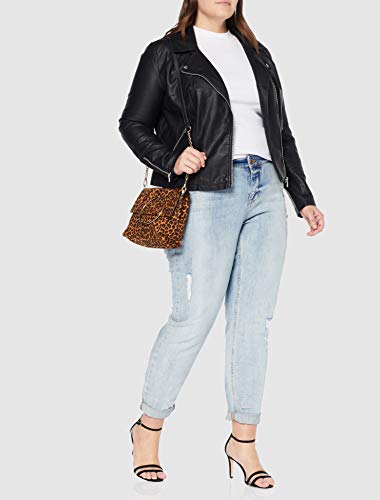 ONLY Carmakoma NOS Caremmy Faux Leather Biker Noos Chaqueta, Negro (Black Black), 56 (Talla del fabricante: 54) para Mujer