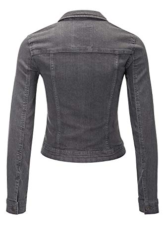 Only GE LESTA - Chaqueta vaquera para mujer Dark Grey Denim 38