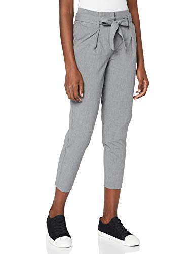 ONLY NOS Onlnicole Paperbag Pantalones Mujer, Gris, 40 EU