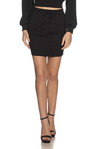ONLY NOS Onlpoptrash Easy Skirt Pnt Noos Falda, Negro Black), 38 (Talla del fabricante: Medium) para Mujer