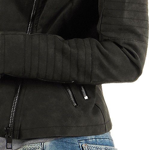 ONLY Onlava Pu Biker Otw Noos - Chaqueta para mujer, color negro, talla 34