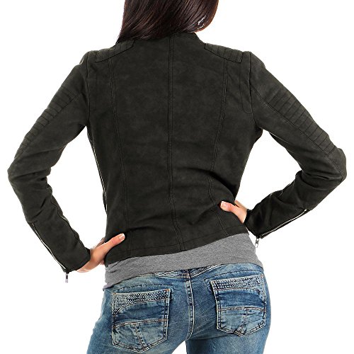 ONLY Onlava Pu Biker Otw Noos - Chaqueta para mujer, color negro, talla 34
