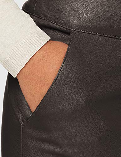 Only Onlbase Faux Leather Skirt Otw Noos Falda, Gris (Peat Peat), 38 para Mujer