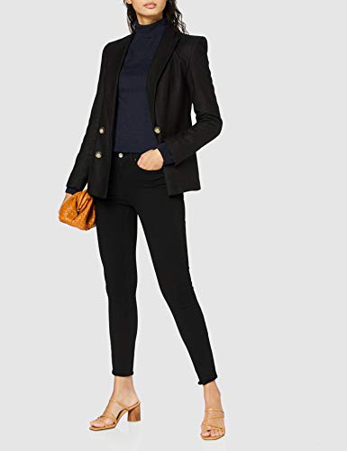 Only Onlblush Mid SK ANK Rawjns Rea2343 Noos Vaqueros Skinny, Negro (Black Denim), W33/L30 (Talla del Fabricante: X-Large) para Mujer